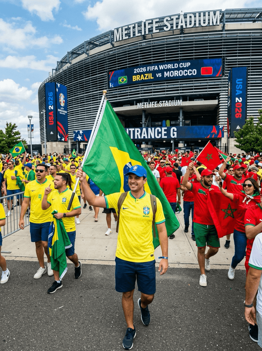 Brasil x Marrocos · chegada