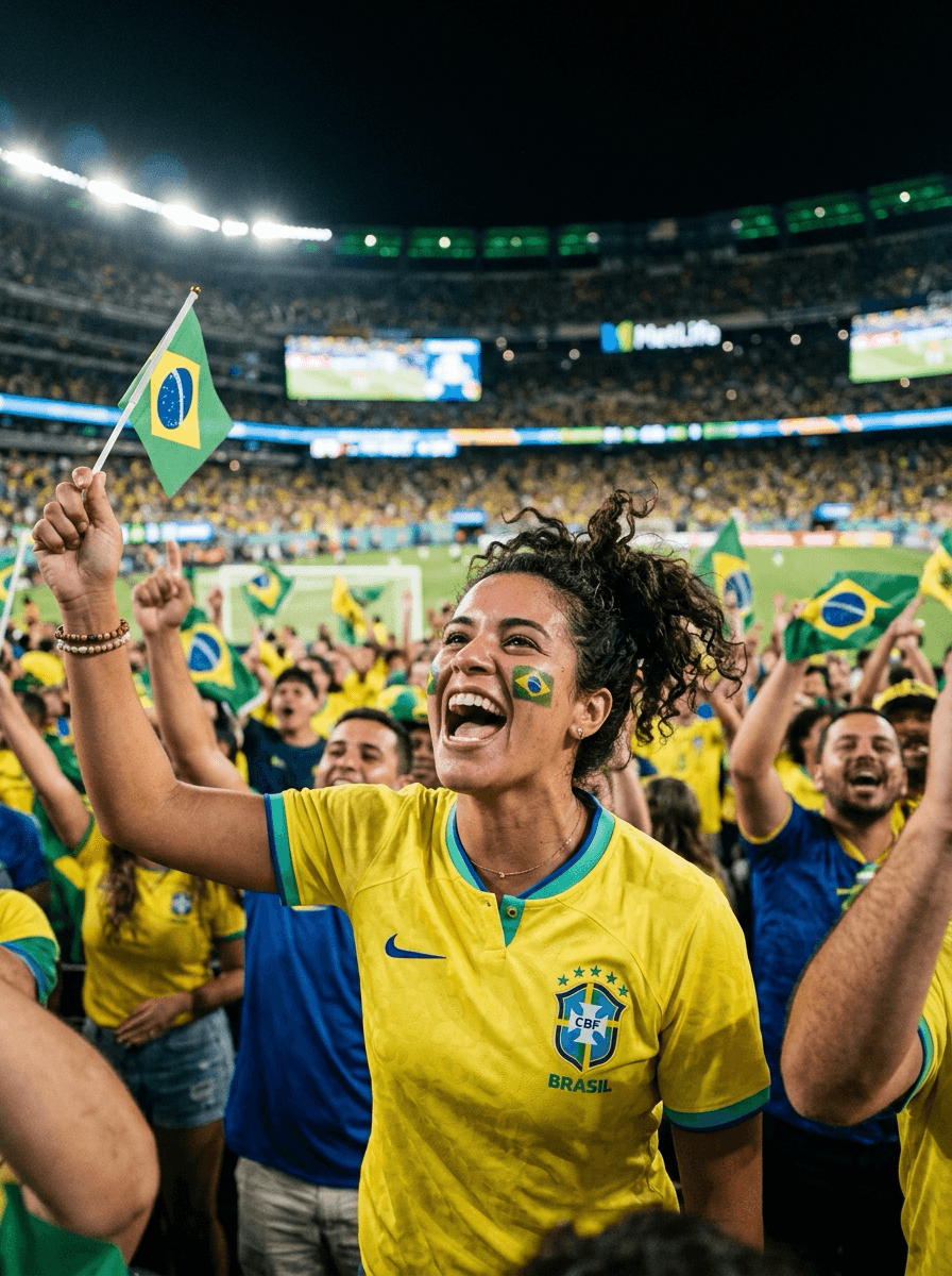 Torcedor no estádio