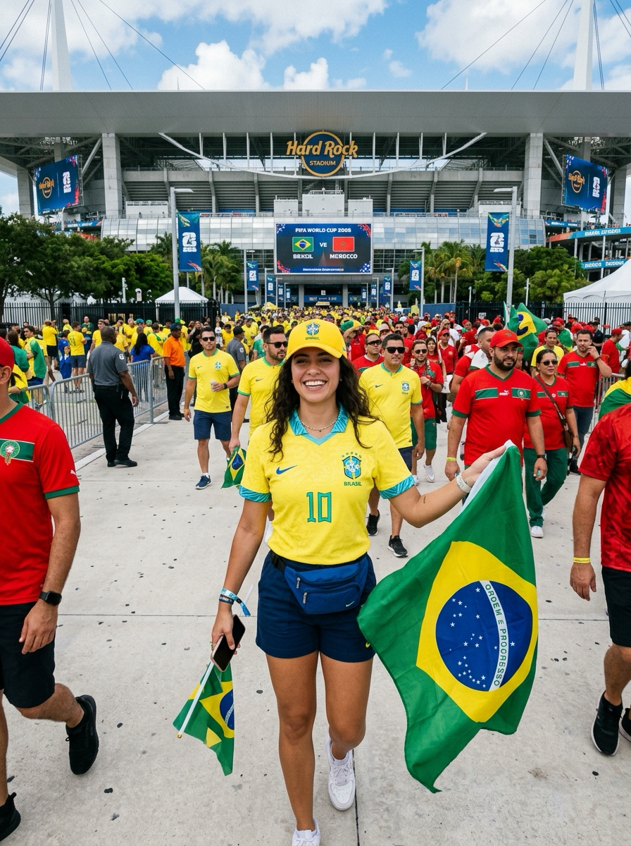 Brasil x Marrocos · chegada